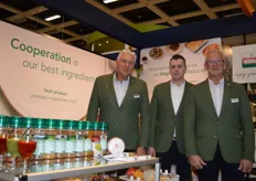 Peter Schreurs, Nick Harms en Jan den Heyer van Verstegen Spices & Sauces sinds 1886."Cooperation is our best ingredient'. Nu ook gefermenteerde groenten en sauzen in het assortiment!